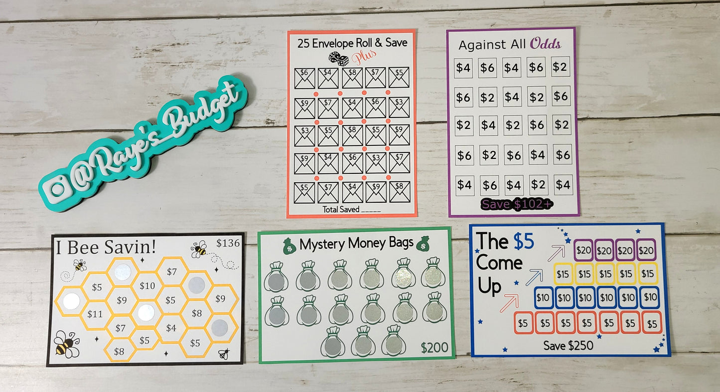 Saving My Coins 5 Envelope Savings Challenge Bundle (With Storage Unit) - Save $839+