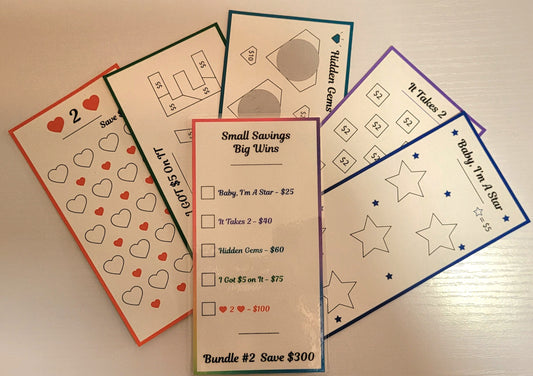 Small Savings = Big Wins 5 Challenges Bundle #2 With Dashboard and Envelope