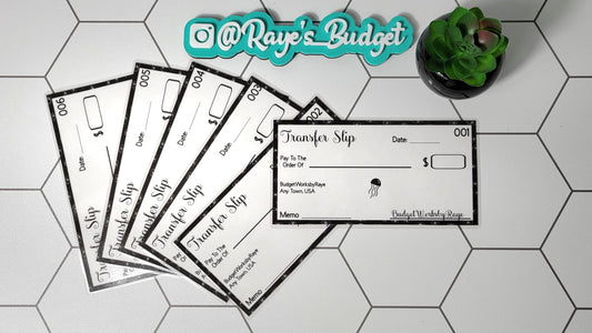 Transfer Slips for Cash Condening - Star Fish design (Laminated)