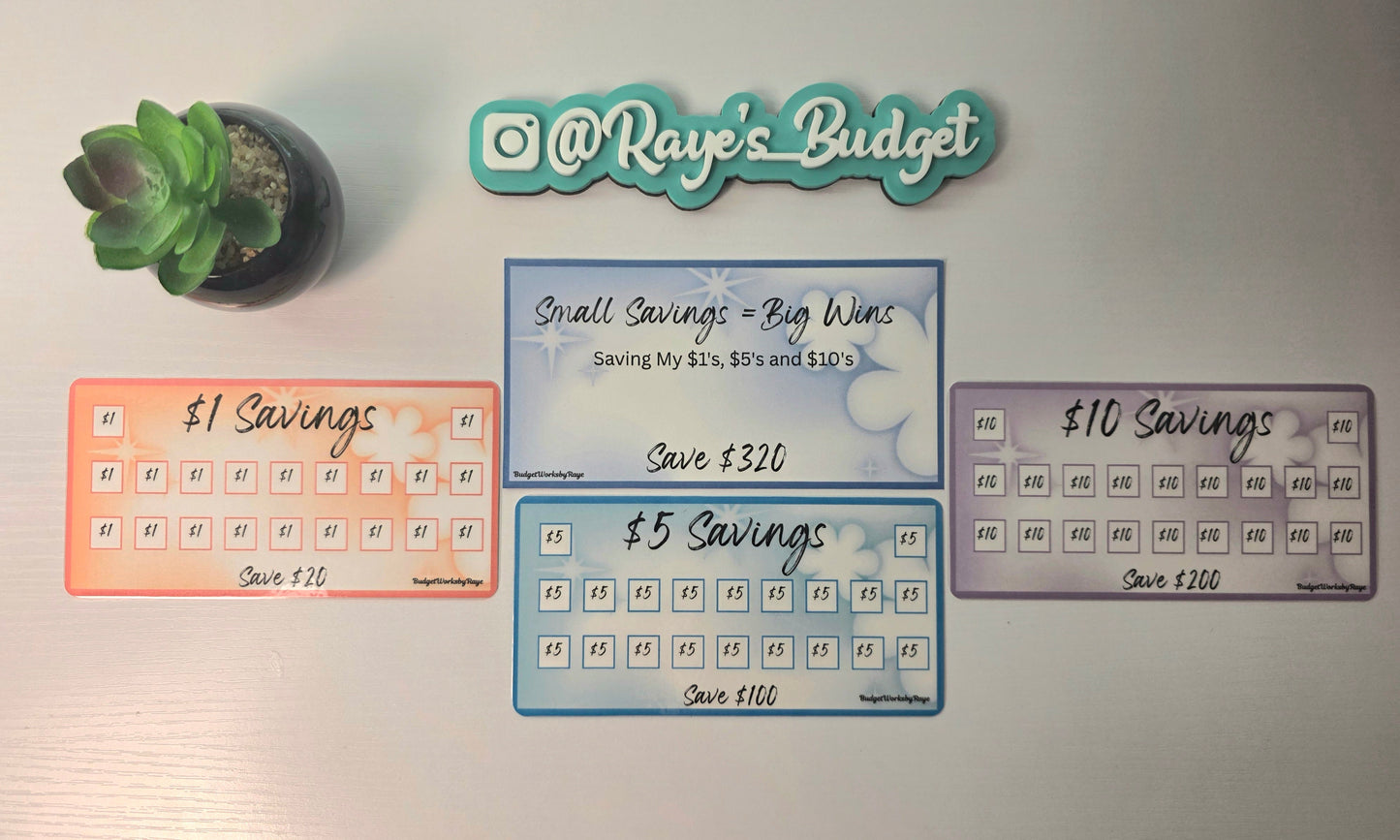 Small Savings = Big Wins - Savings My $1's, $5's and $10's