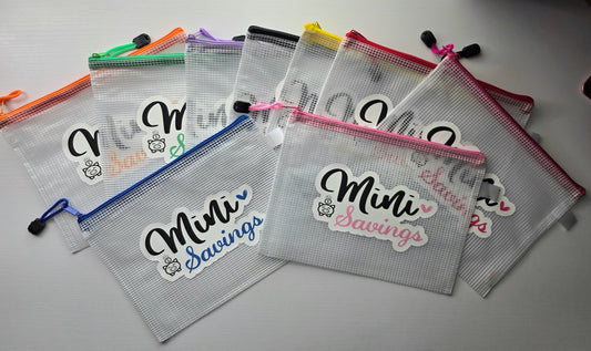 Mini Savings Challenge Mesh Pouch (Orange)