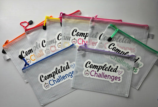 Completed Savings Challenges Mesh Pouch (Orange)