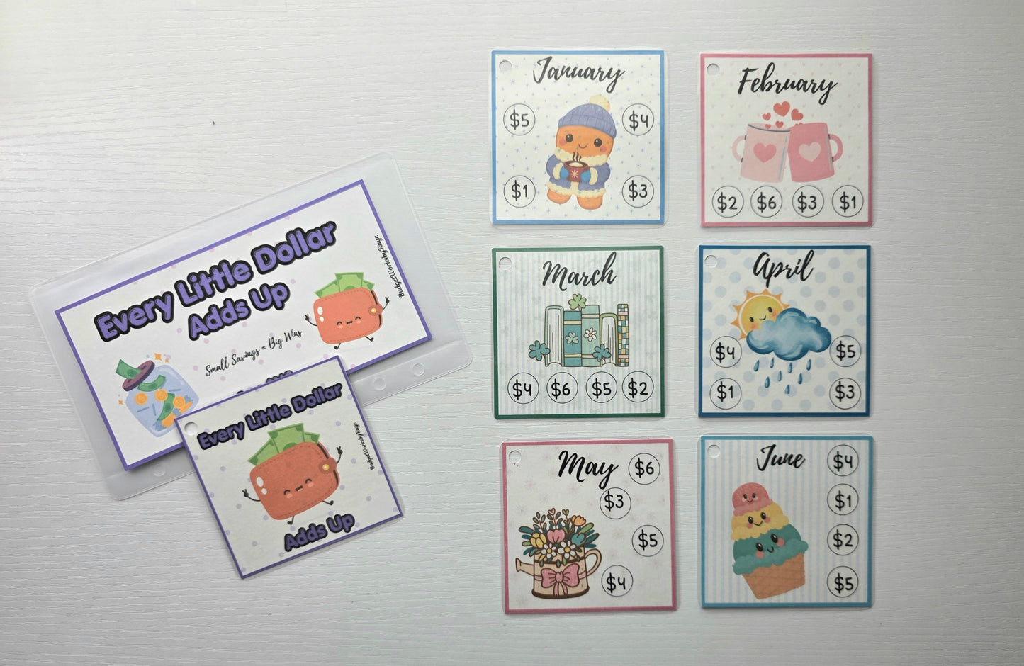 Every Little Dollar Adds Up Mini Savings Challenges