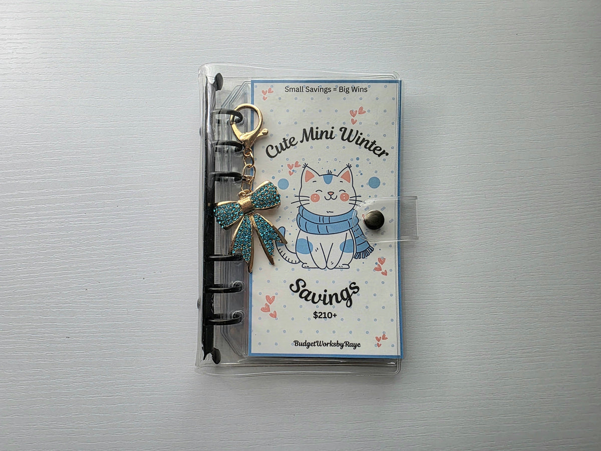 Cute Mini Winter Savings Challenge Bundle (Binder and Keychain NOT included)