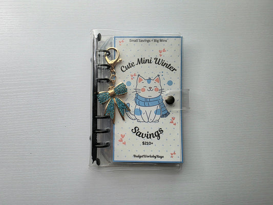 Cute Mini Winter Savings Challenge Bundle (Binder and Keychain NOT included)